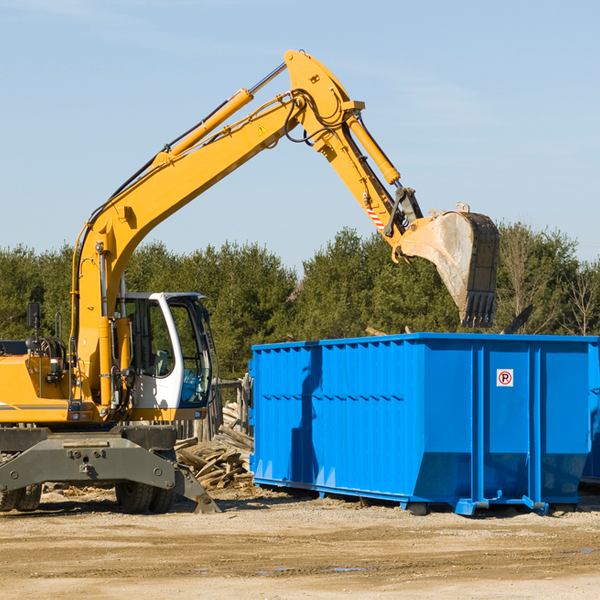 what size residential dumpster rentals are available in Copake Falls